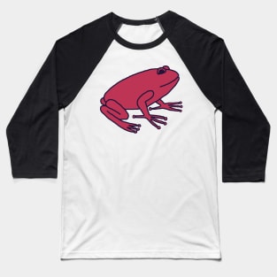 Viva Magenta Color of the Year 2023 Frog Baseball T-Shirt